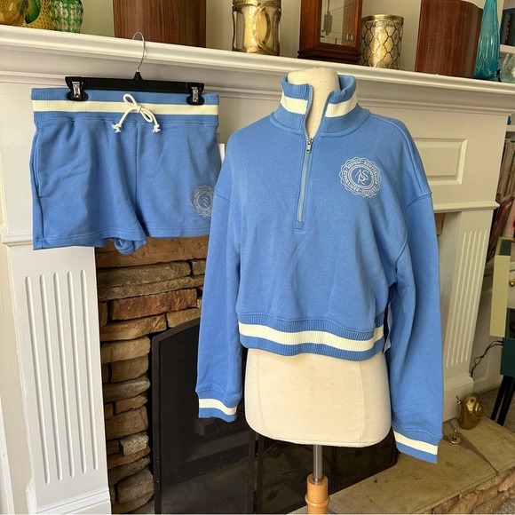 NWT AS Revival Elite Varsity Fleece Pullover and shorts set size medium - Picture 1 of 14